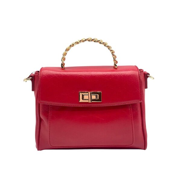 I.N.C International Concepts Red Pepper Emilliee Mini Top Handle Handbag - NWT - Picture 1 of 11